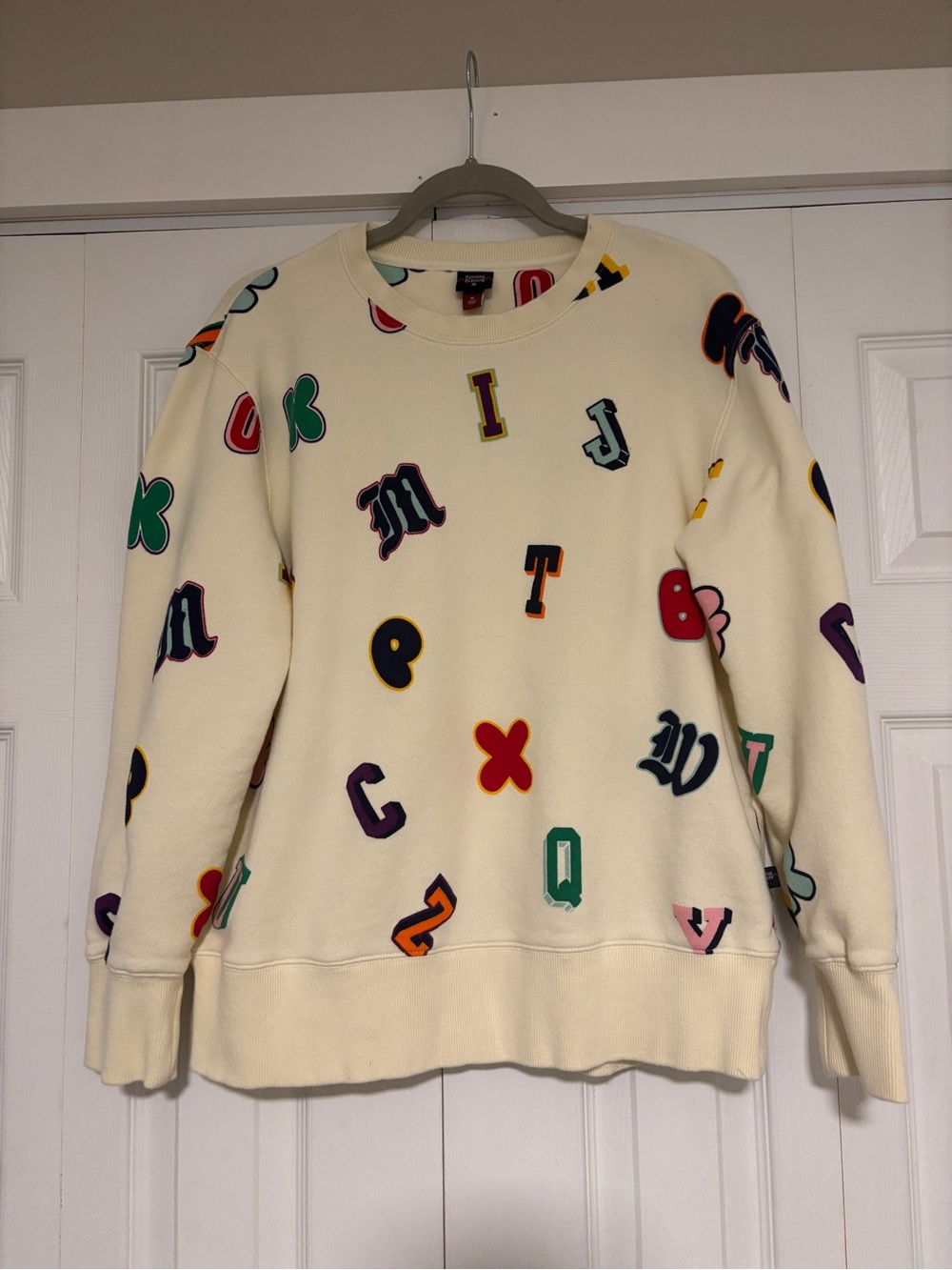 Rowing Blazers x Target Adult Alphabet Print Crewneck Sweatshirt - Size Medium